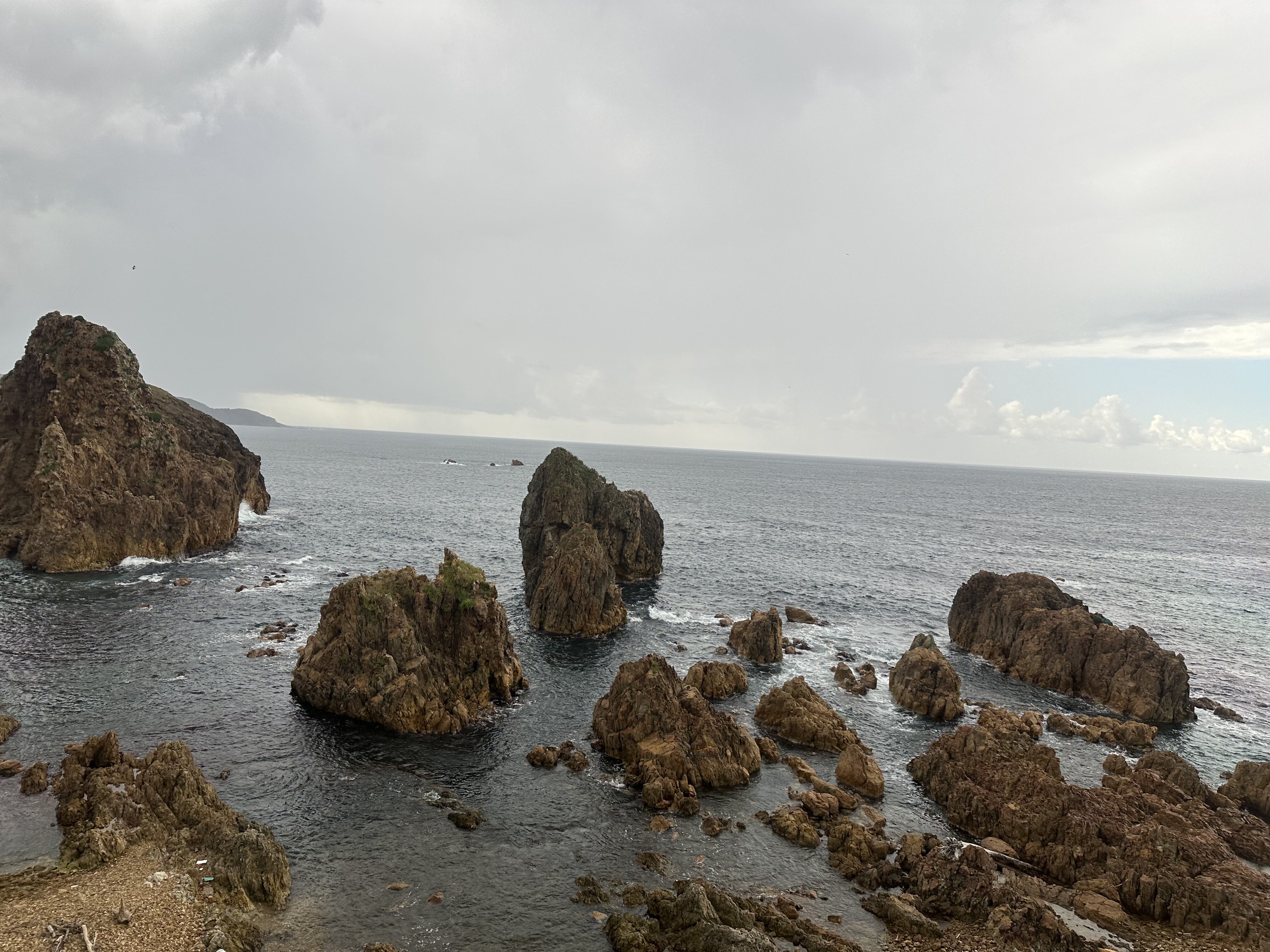 Coastal view from the Gono Line window